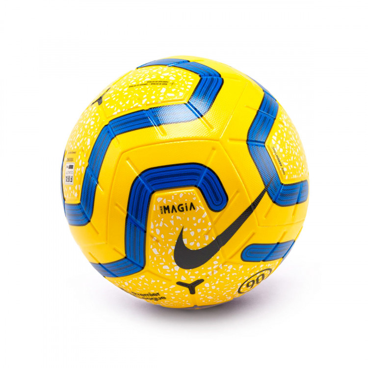 yellow premier league ball