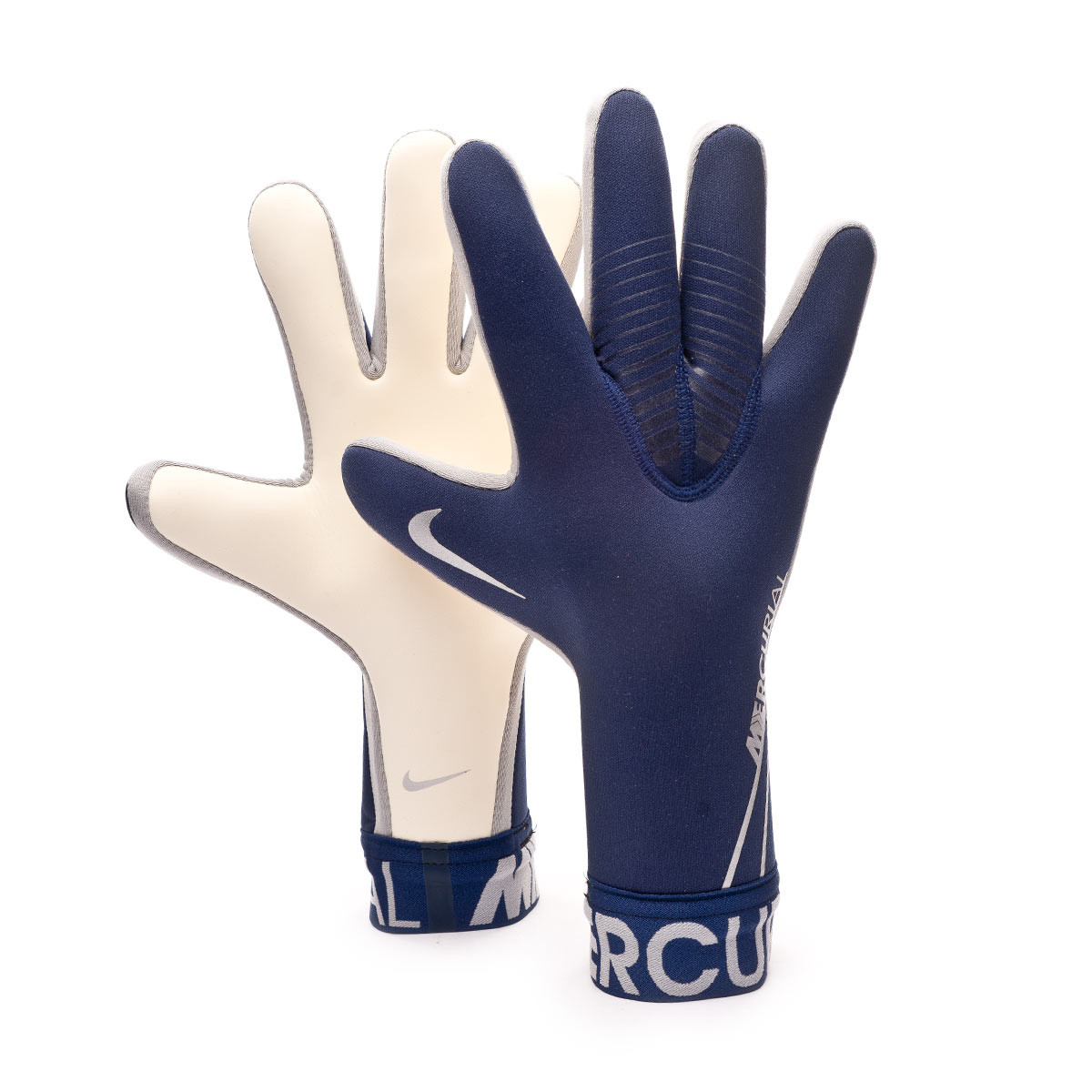 silver football gloves