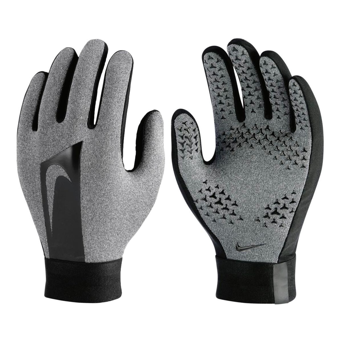 nike hyperwarm gloves grey