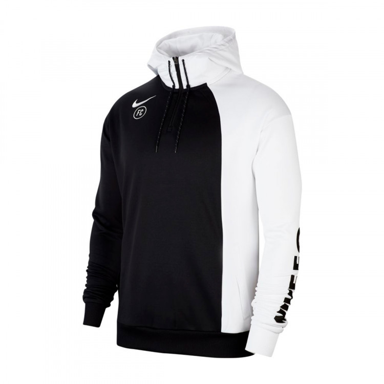 Sudadera Nike NIKE F.C. Hoodie White-Black - Tienda de fútbol Fútbol Emotion