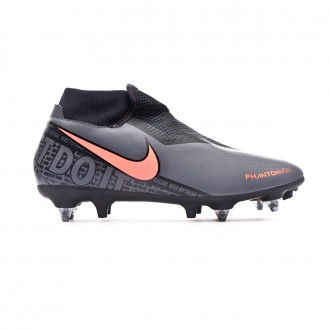 Chuteira Nike Phantom Vision Academy DF SG-Pro Anti-Clog Traction Dark grey-Bright mango-Black