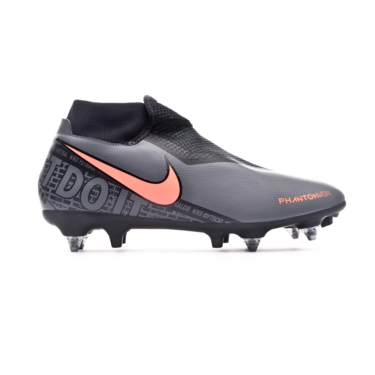 Bota de fútbol Nike Phantom Vision Academy DF SG-Pro Anti-Clog Traction  Dark grey-Bright mango-Black - Tienda de fútbol Fútbol Emotion