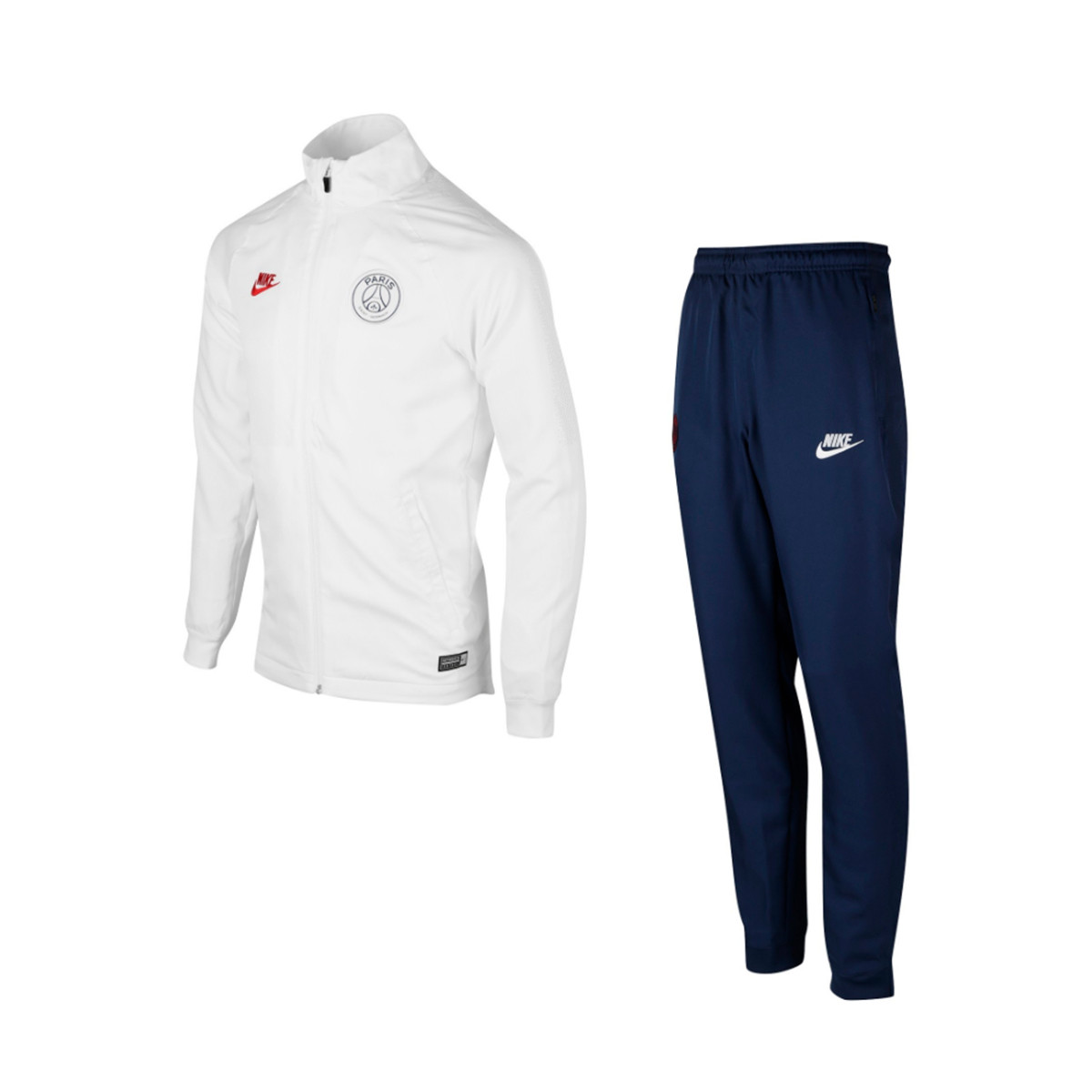Chándal Nike Paris Saint-Germain Dry Strike CL 2019-2020 White-Midnight  navy-University red - Tienda de fútbol Fútbol Emotion