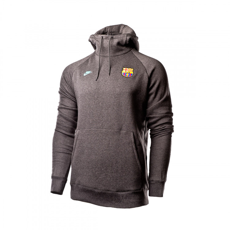men's fleece pullover hoodie fc barcelona