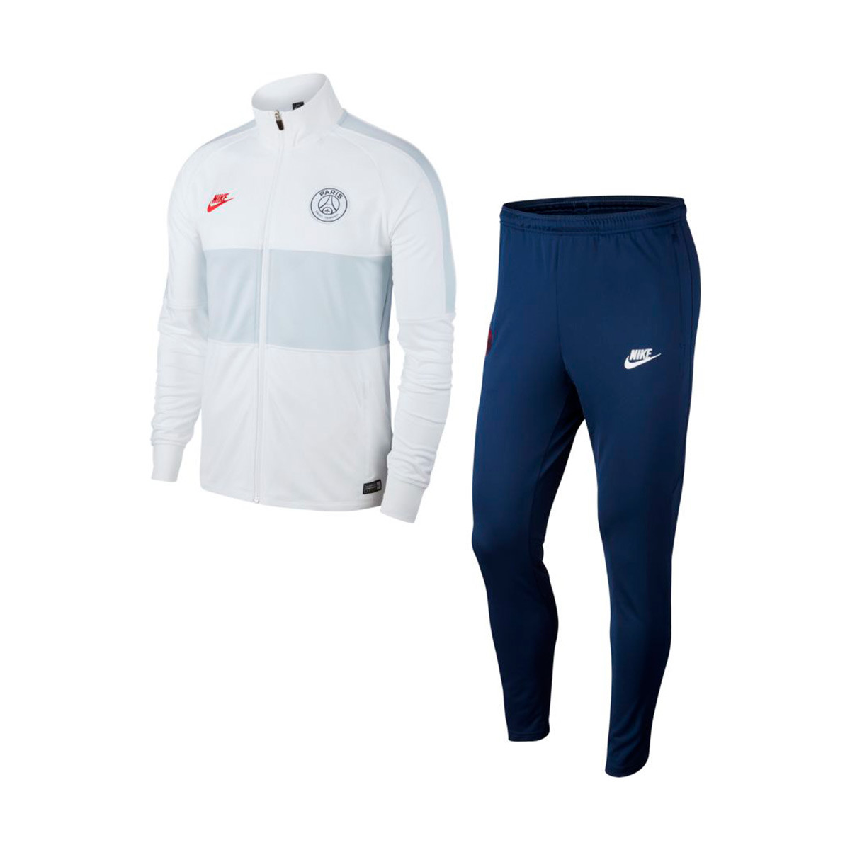 Chándal Nike Paris Saint-Germain Dry Strike 2019-2020 White-Midnight  navy-University red - Tienda de fútbol Fútbol Emotion
