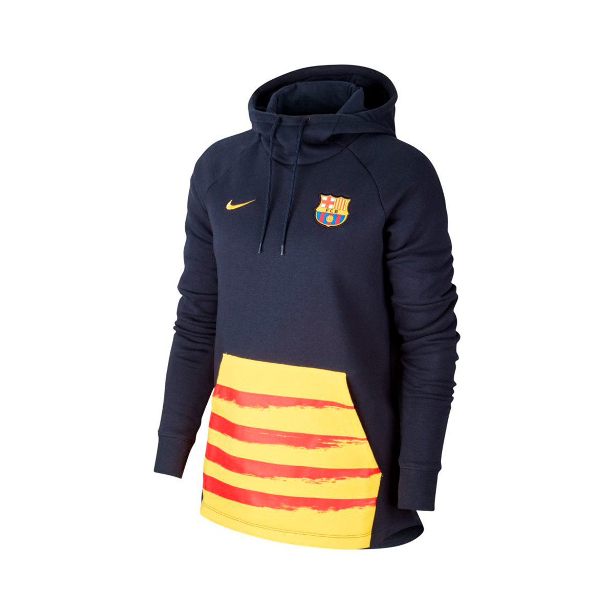 Sudadera Nike FC Barcelona GFA Fleece Hoodie 2019-2020 Mujer Dark  obsidian-Varsity maize - Tienda de fútbol Fútbol Emotion