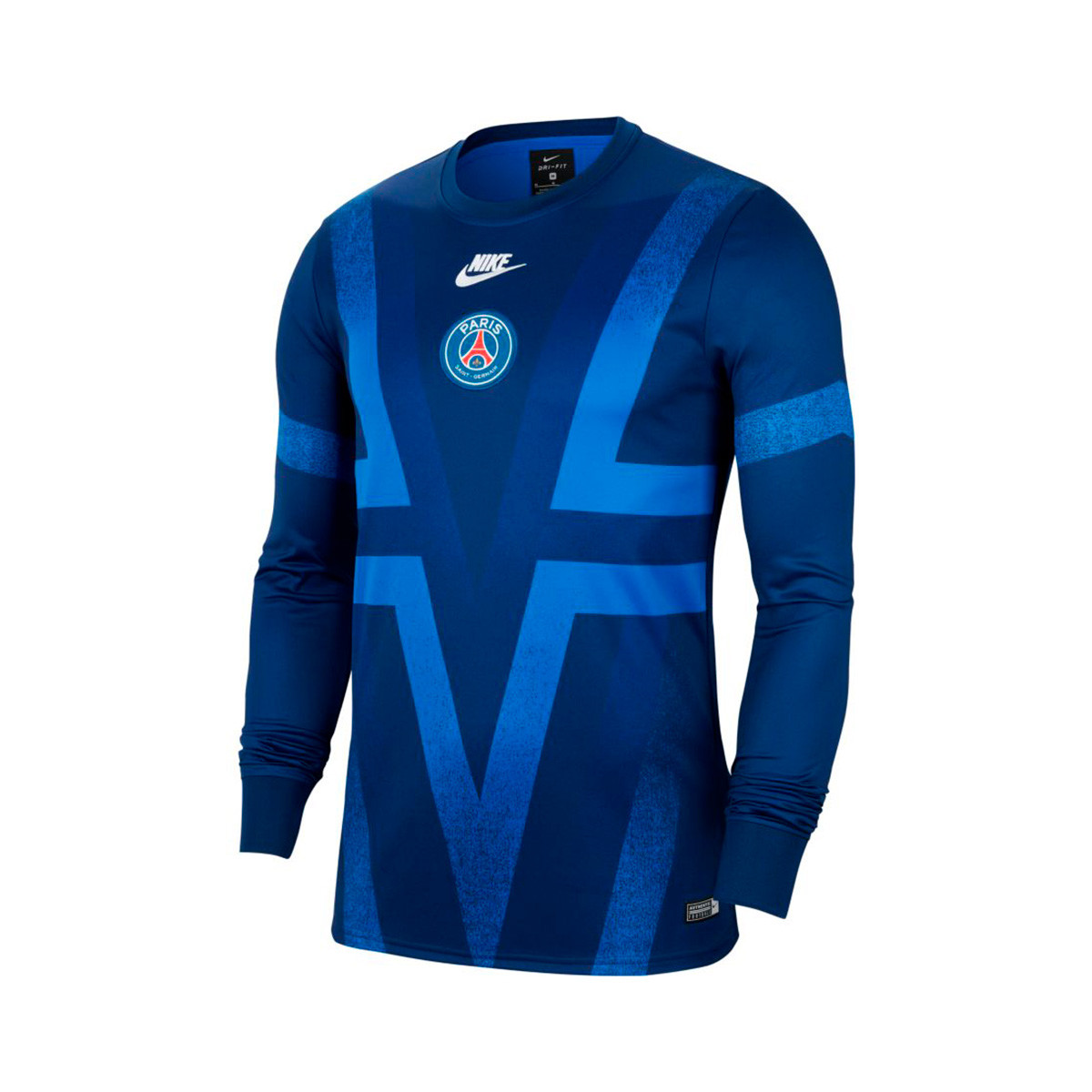 Sweatshirt Nike Paris Saint-Germain Dry Crew PMV CL 2019-2020 Blue  void-Hyper royal-White - Football store Fútbol Emotion