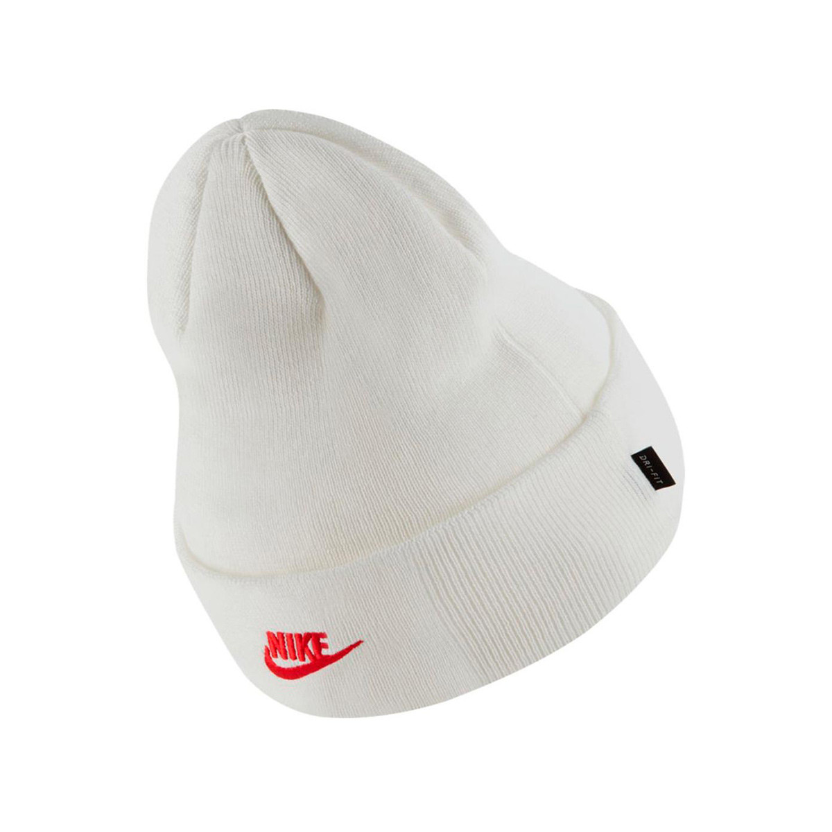 white nike hat with red swoosh