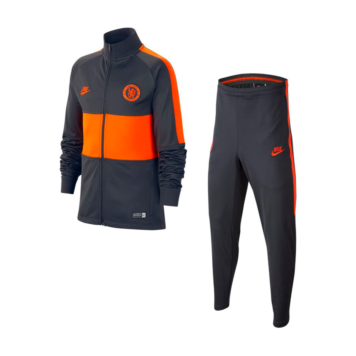 orange tracksuit nike