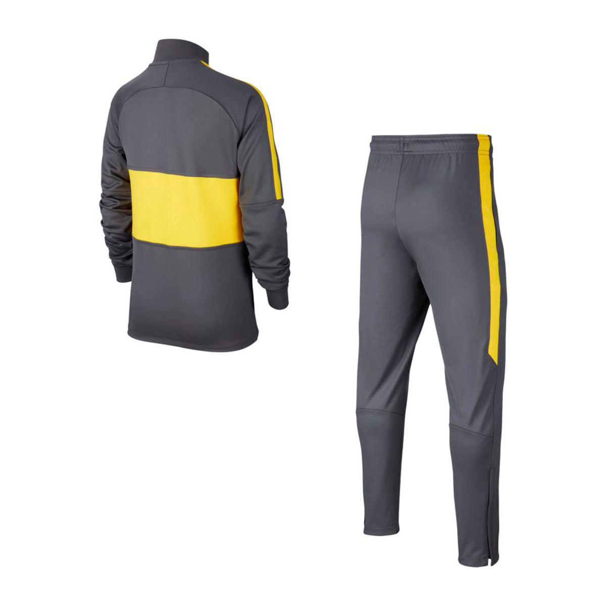grey and yellow tracksuit