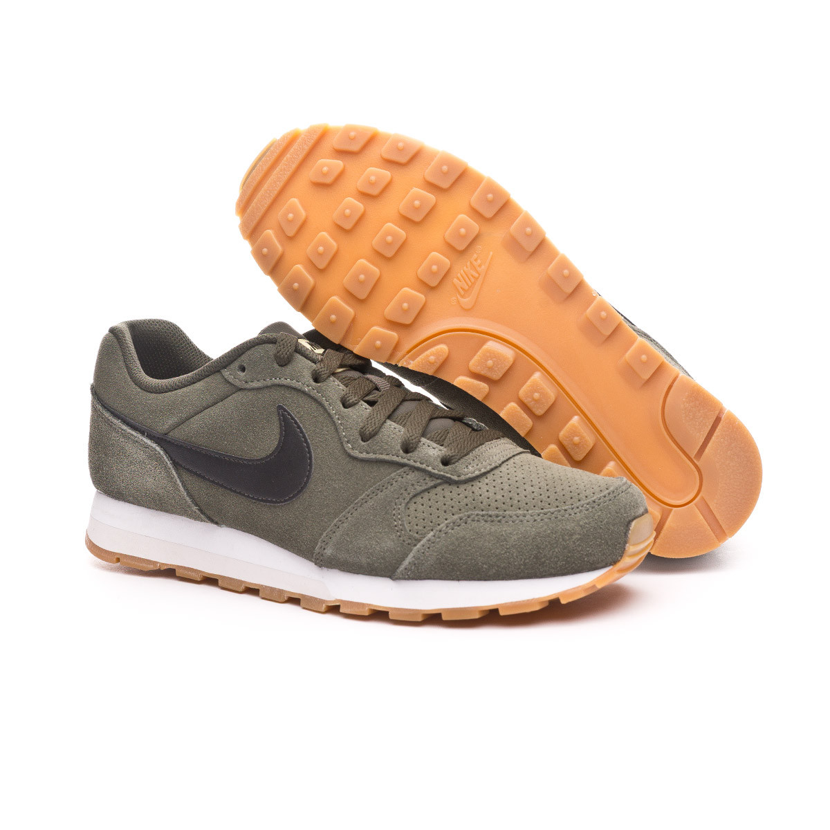 Zapatilla Nike MD Runner II Suede Sequoia-Black-Lawn-Gum light brown -  Tienda de fútbol Fútbol Emotion