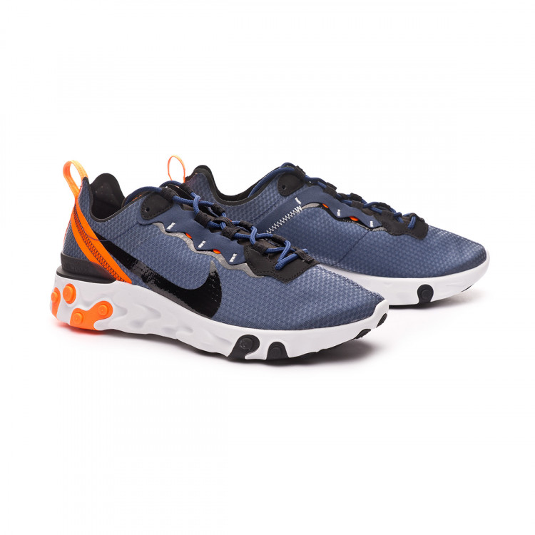 nike react element 55 navy orange