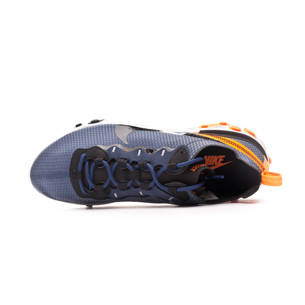 element react 55 trainers midnight navy black total orange