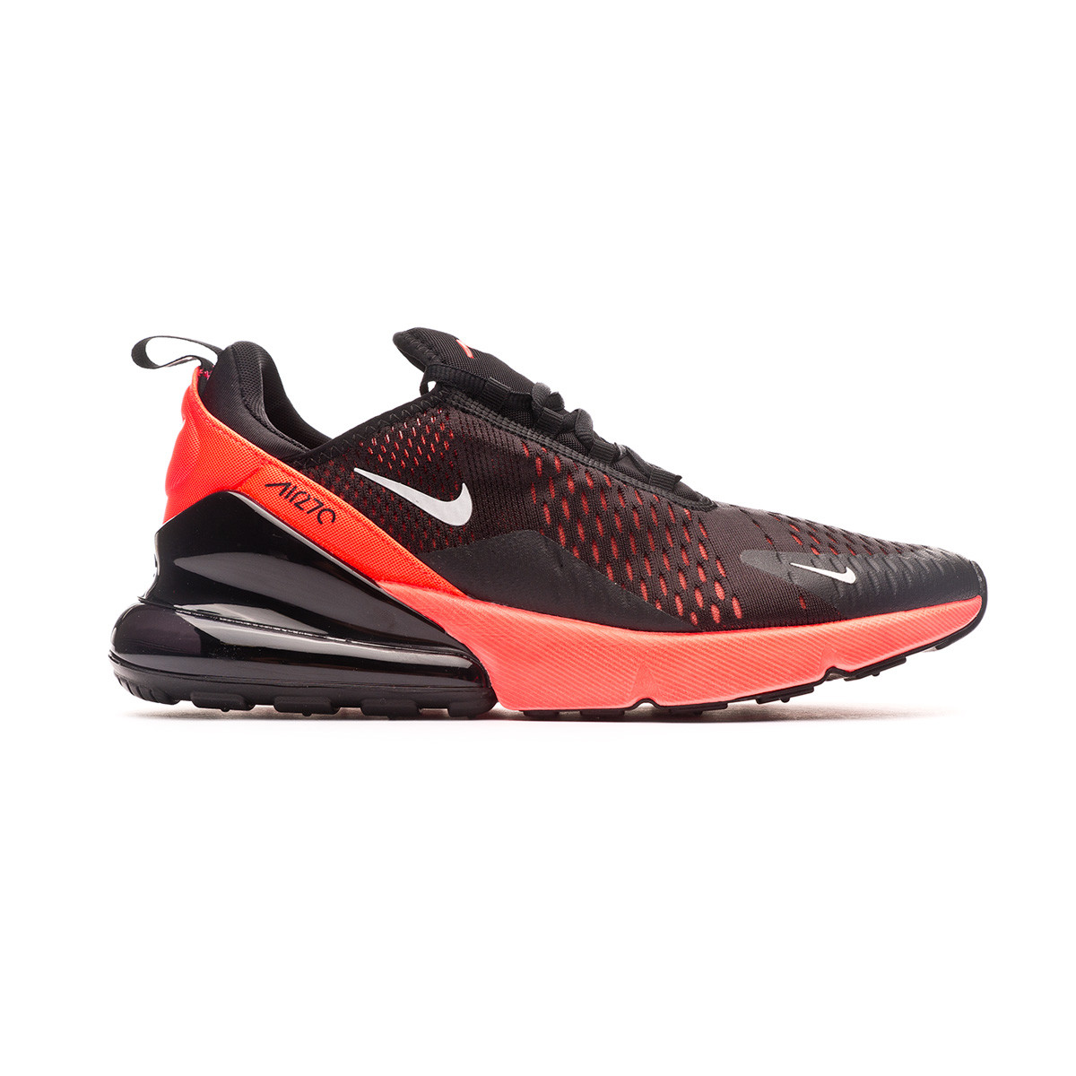 air max 270 trainers black metallic silver bright crimson