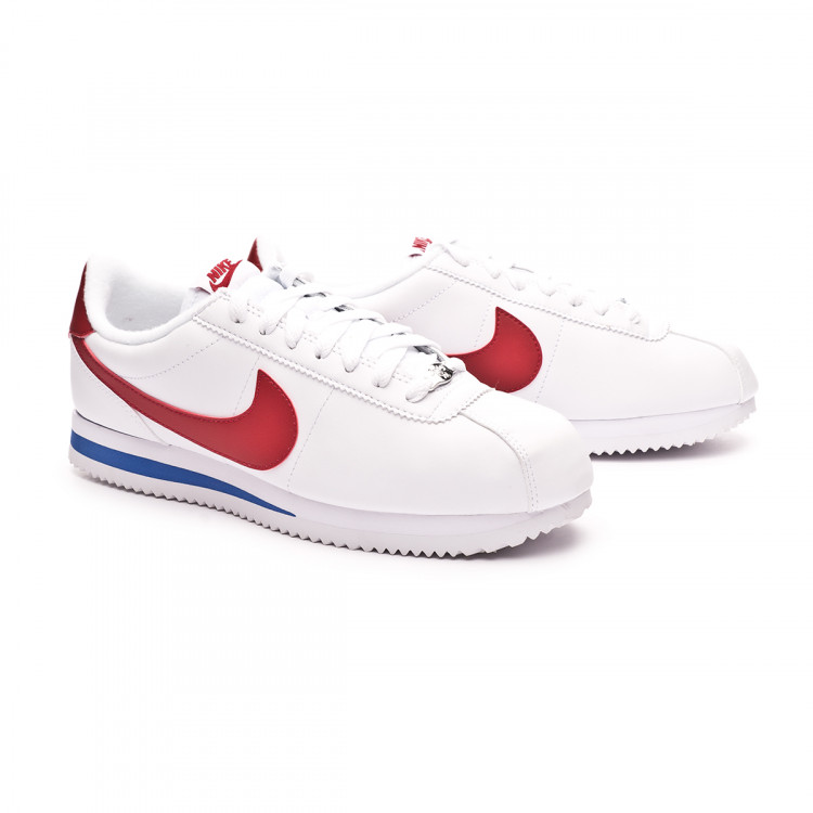 nike cortez basic leather white