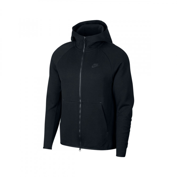 nike tech fleece hoodie black