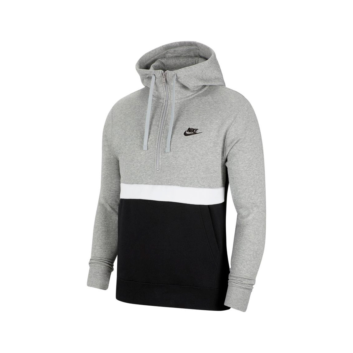 silver and black nike jacket