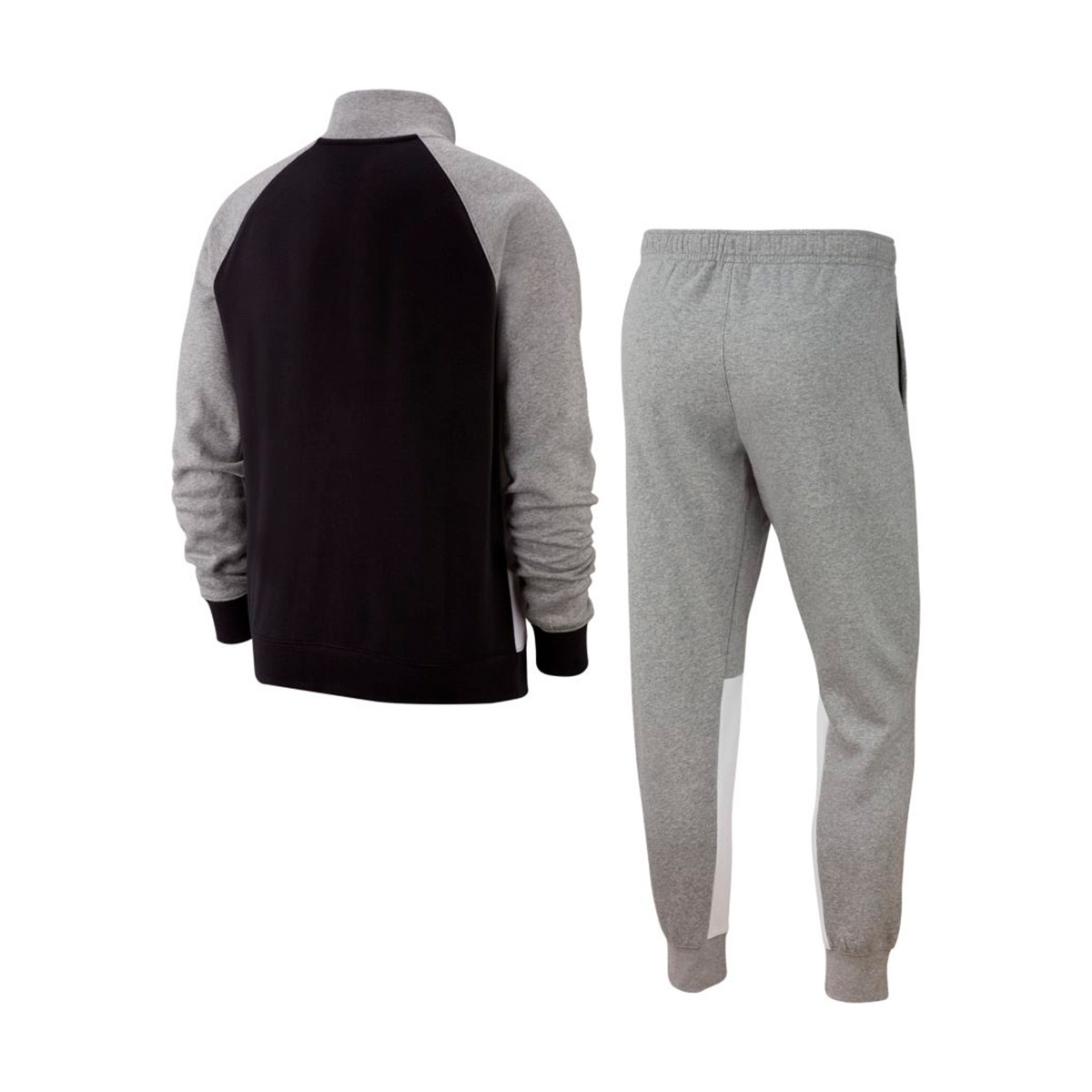 grey nike fleece tracksuit