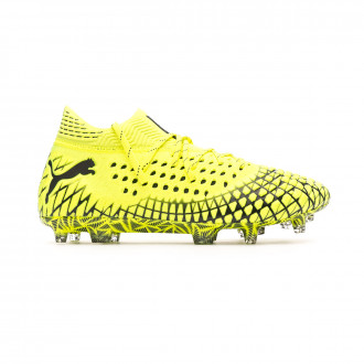 Chuteira Puma Future 4.1 NETFIT FG/AG Yellow alert-Puma black
