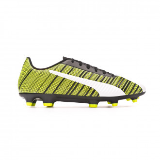 Chuteira Puma One 5.4 FG/AG Puma white-Puma black-Yellow alert