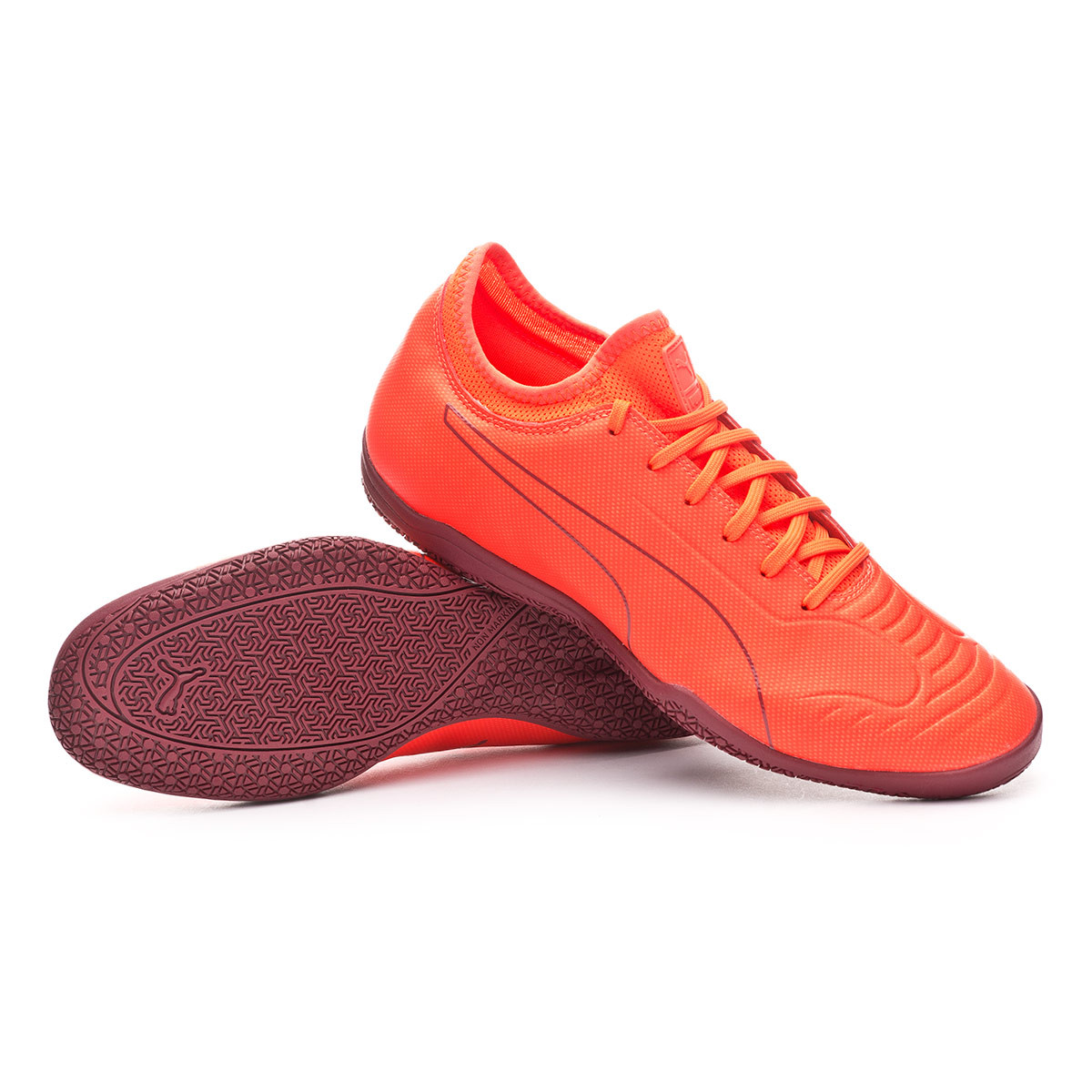red puma indoor soccer shoes