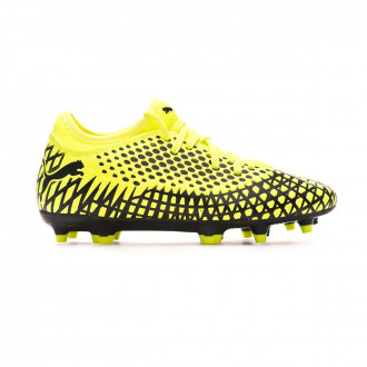 Chuteira Puma Future 4.4 FG/AG Niño Yellow alert-Puma black