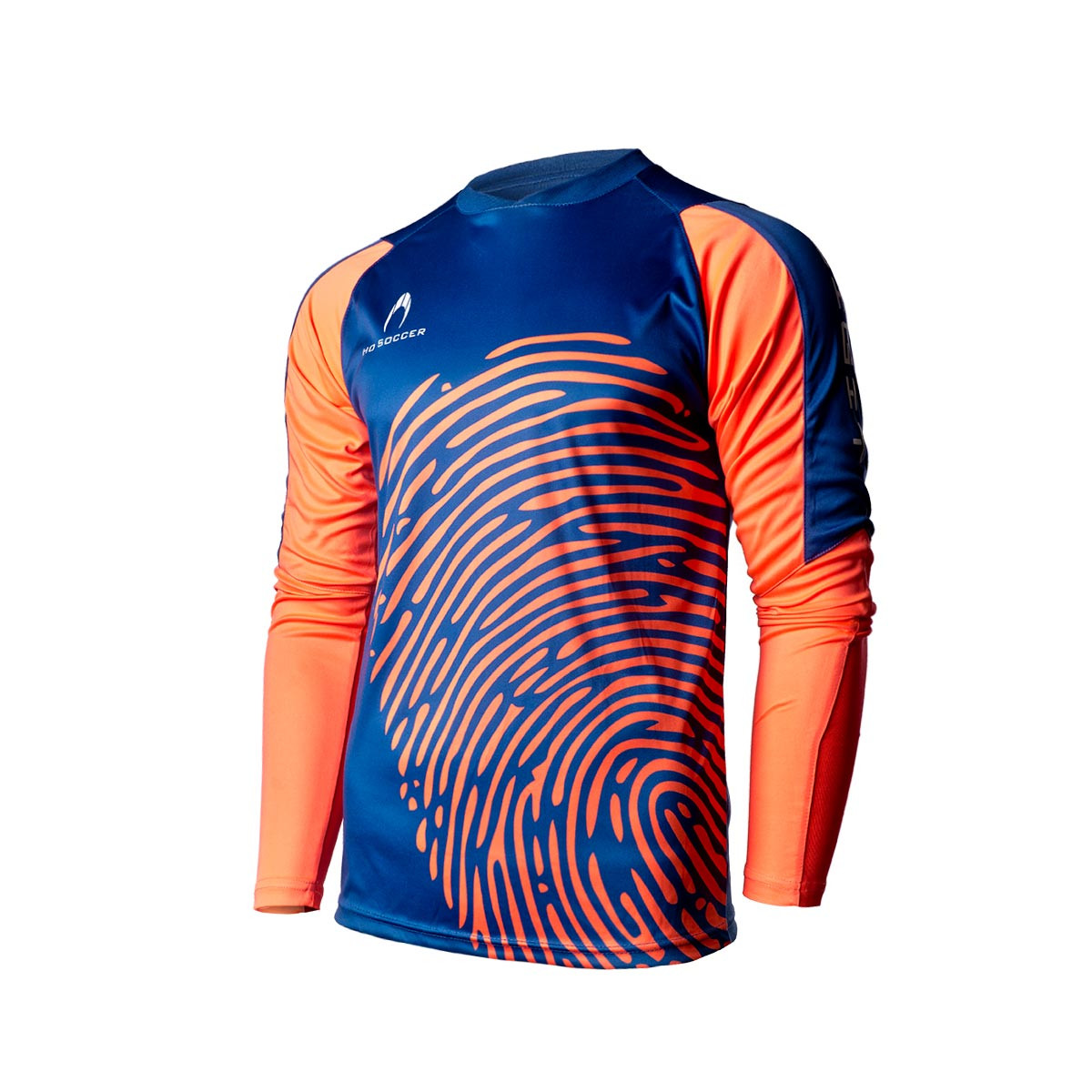 orange and blue soccer jersey