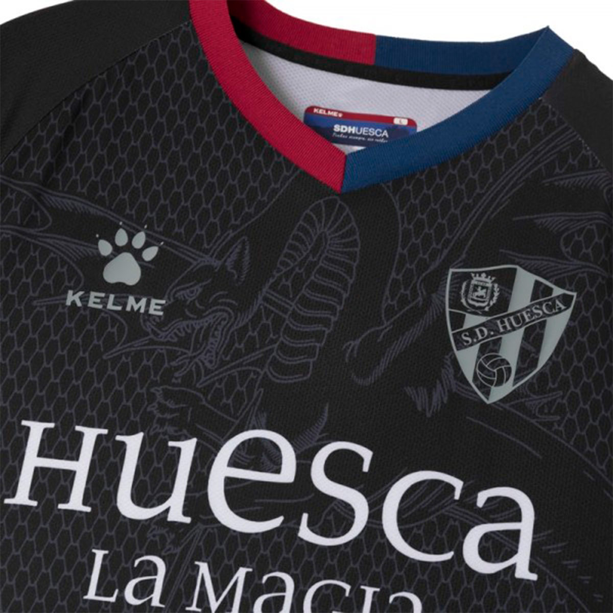 Camiseta Kelme SD Huesca Tercera Equipación 2019-2020 Negro - Tienda de  fútbol Fútbol Emotion