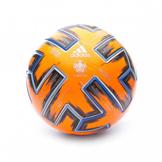 Ball adidas Uniforia Pro Winter Euro 2020-21 Solar Orange-Black-Glory Blue  - Fútbol Emotion