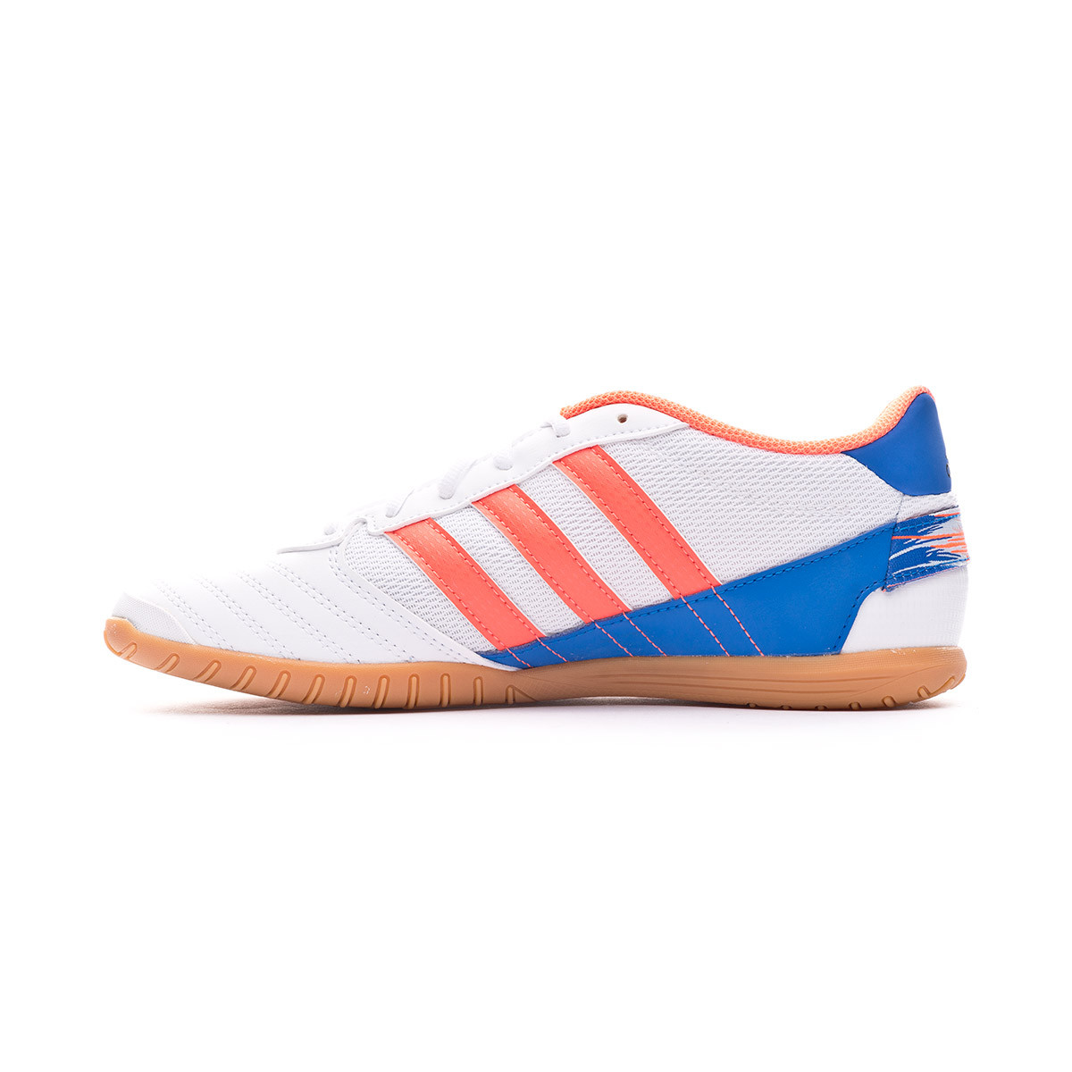 Futsal Shoes adidas Super Sala White-Signal coral-Glory blue - Fútbol  Emotion