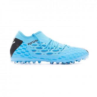Chuteira Puma FUTURE 5.3 NETFIT MG Luminous Blue-Nrgy Blue-Puma Black-Pink Alert