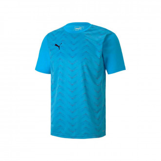 Camisola Puma ftblNXT Graphic Core Criaança Luminous Blue-Puma Black