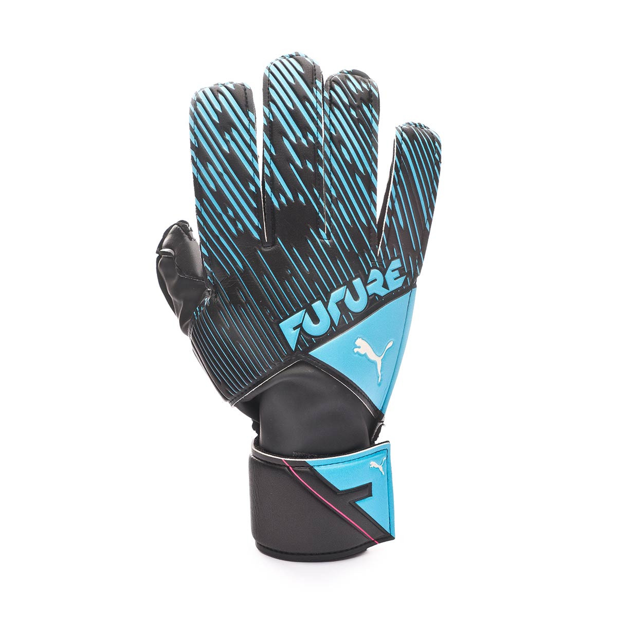 puma goalkeeper gloves blue and pink