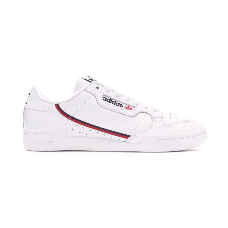 Tenis adidas Continental 80 White Scarlet Collegiate Navy Futbol Emotion