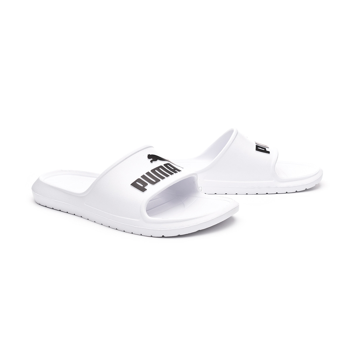 puma white flip flops