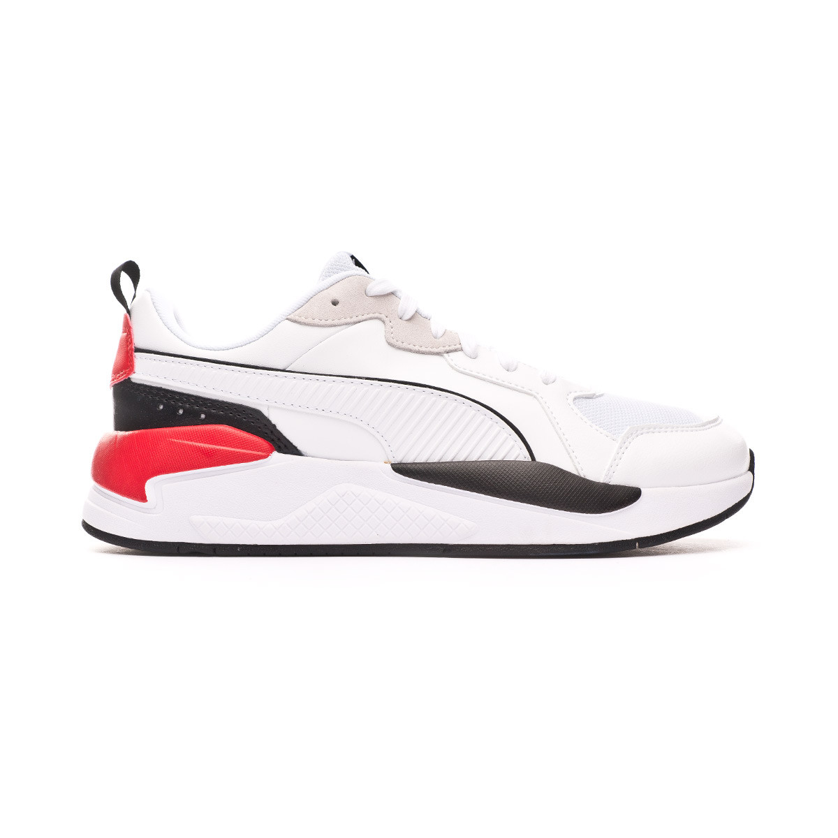 puma black and red trainers