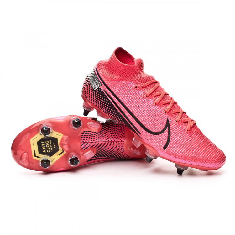 Bota de fútbol Nike Mercurial Superfly VII Elite SG-PRO Anti-Clog Traction  Laser cimson-Black - Tienda de fútbol Fútbol Emotion