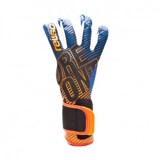 Luvas Reusch Pure Contact 3 G3 Fusion Black-Shocking orange-Deep blue