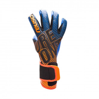 Luvas Reusch Pure Contact 3 S1 Black-Shocking orange-Deep blue