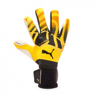 Luvas Puma One Grip 1 Hybrid Pro Ultra Yellow-Puma Black-Puma White