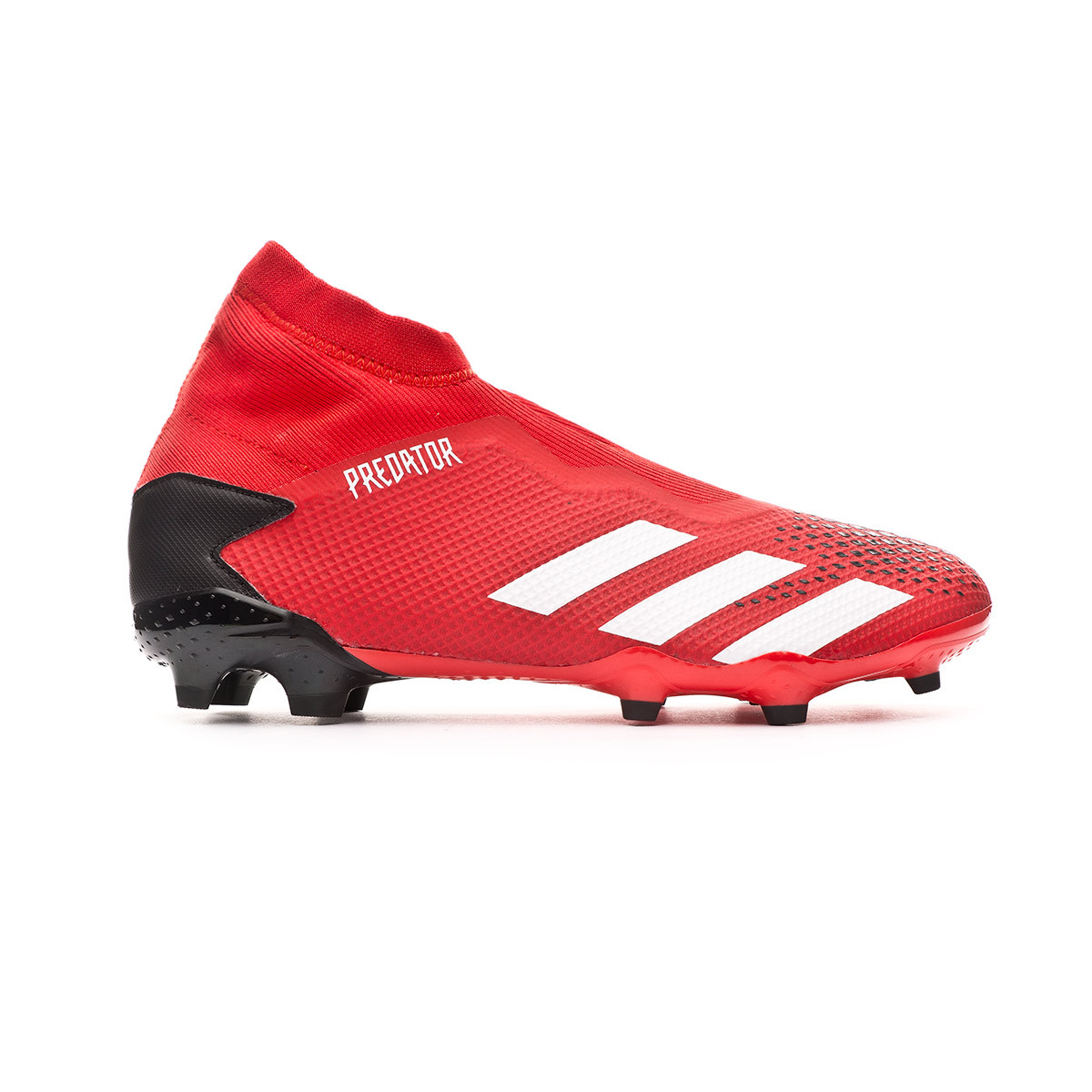 red and white football shoes