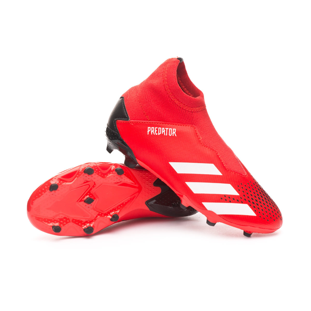 boys red football boots