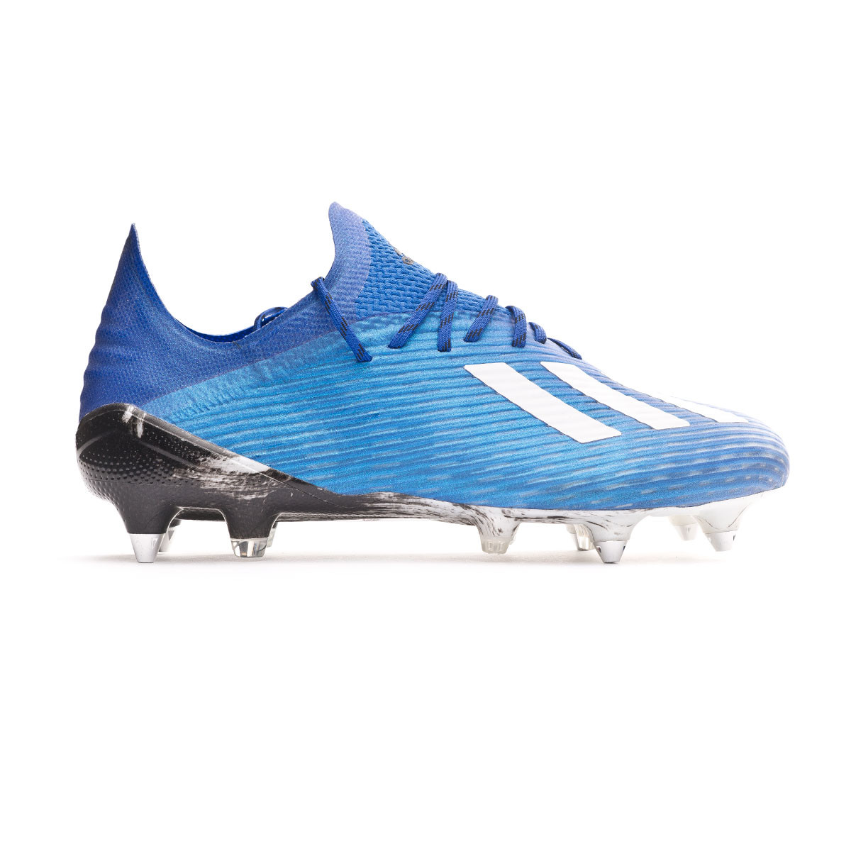 blue adidas x football boots