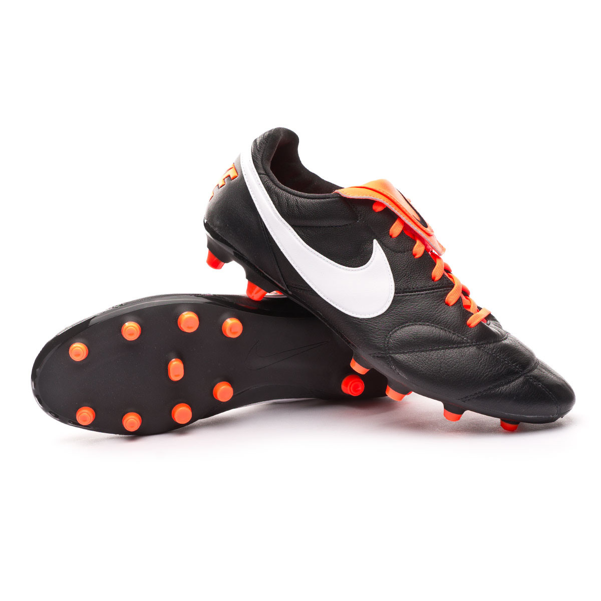 nike football boots orange and white