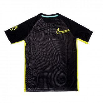 Camisola Nike Dri-FIT CR7 Niño Black-Lemon venom