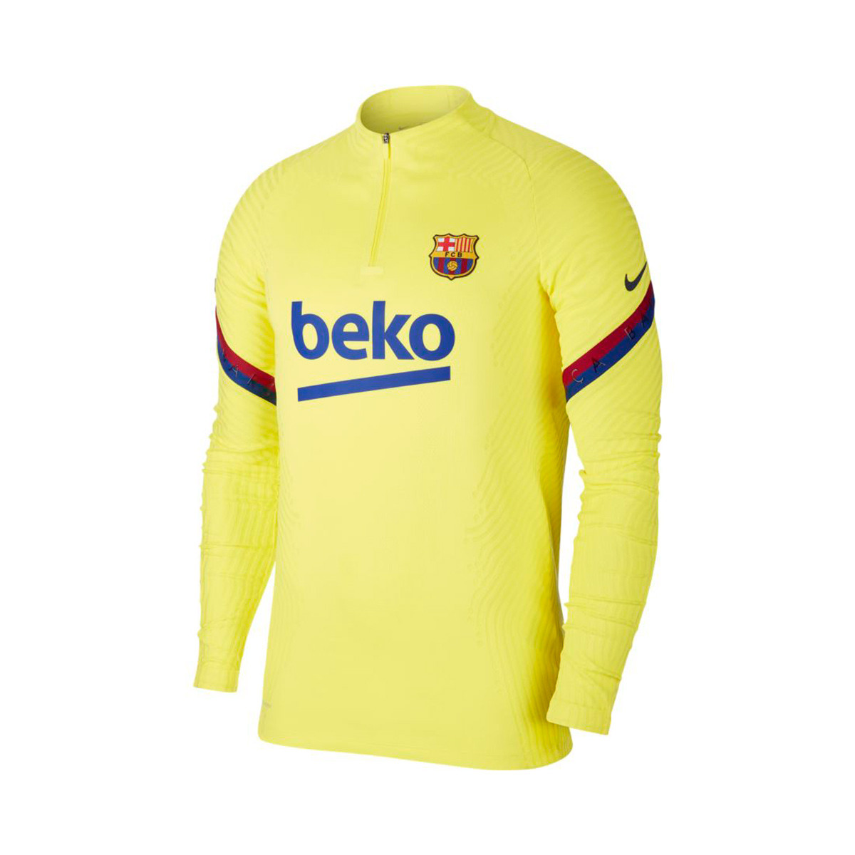 Sudadera Nike FC Barcelona Vaporknit Strike Dril Top 2019-2020 Sonic  yellow-Deep royal-Blue - Tienda de fútbol Fútbol Emotion