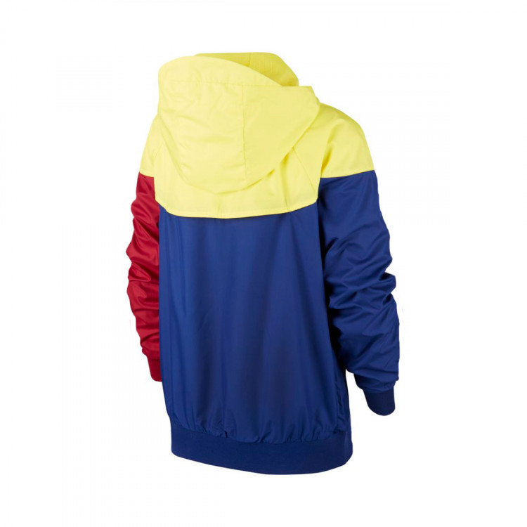 red yellow and blue nike jacket