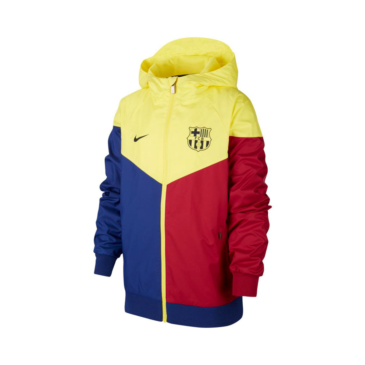 red blue and yellow nike windbreaker