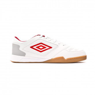 Sapatilha de Futsal Umbro Chaleira II Liga White-Toreador-High rise