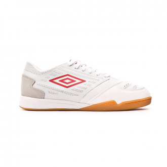Sapatilha de Futsal Umbro Chaleira II Pro White-Toreador-High rise